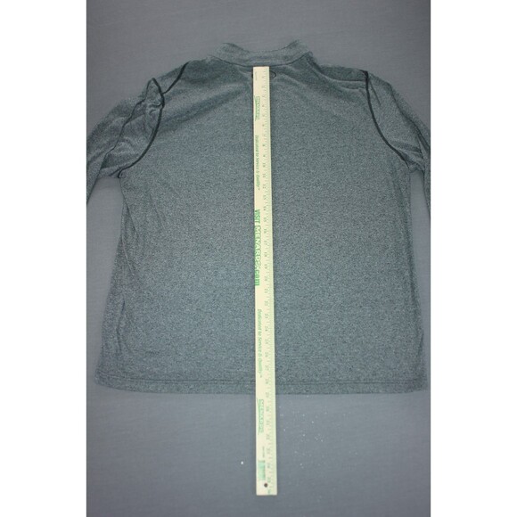 Under Armour Shirt Mens 3XL Gray Threadborne HeatGear Long Sleeve Quarter Zip - Picture 7 of 11